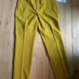 Zara Yellow straight trouser